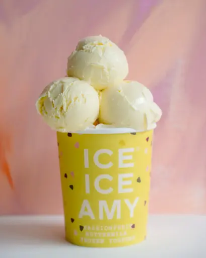 PASSIONFRUIT BUTTERMILK FROZEN YOGHURT